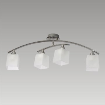 Plafon RAPO 4xE27/40W νικέλιο σατέν