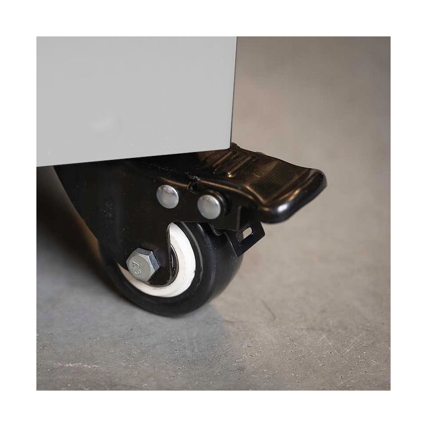 Planika - Τζάκι αερίου εξωτερικού χώρου  142x36 cm 8kW 1xAAA λευκό + προστατευτικό κάλυμμα