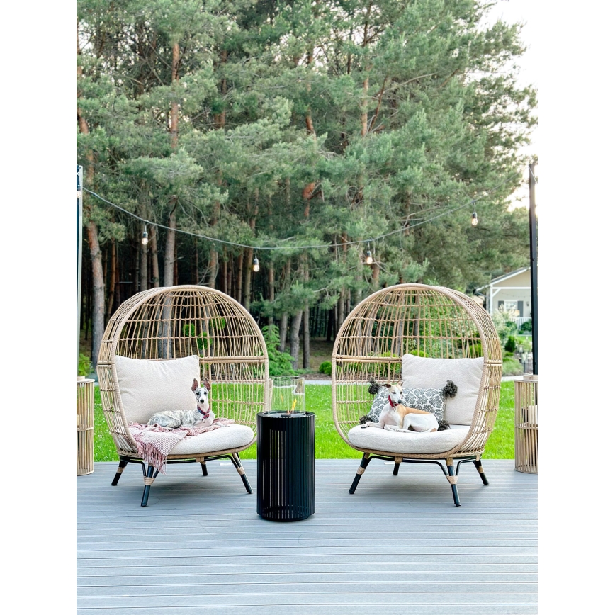 Planika - Τζάκι BIO 87x37,6 cm 2,5kW μαύρο + protective cover