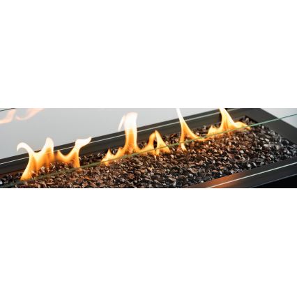 Planika - Τζάκι αερίου εξωτερικού χώρου  41,4x69,8 cm 10kW 1xAAA μαύρο + προστατευτικό κάλυμμα