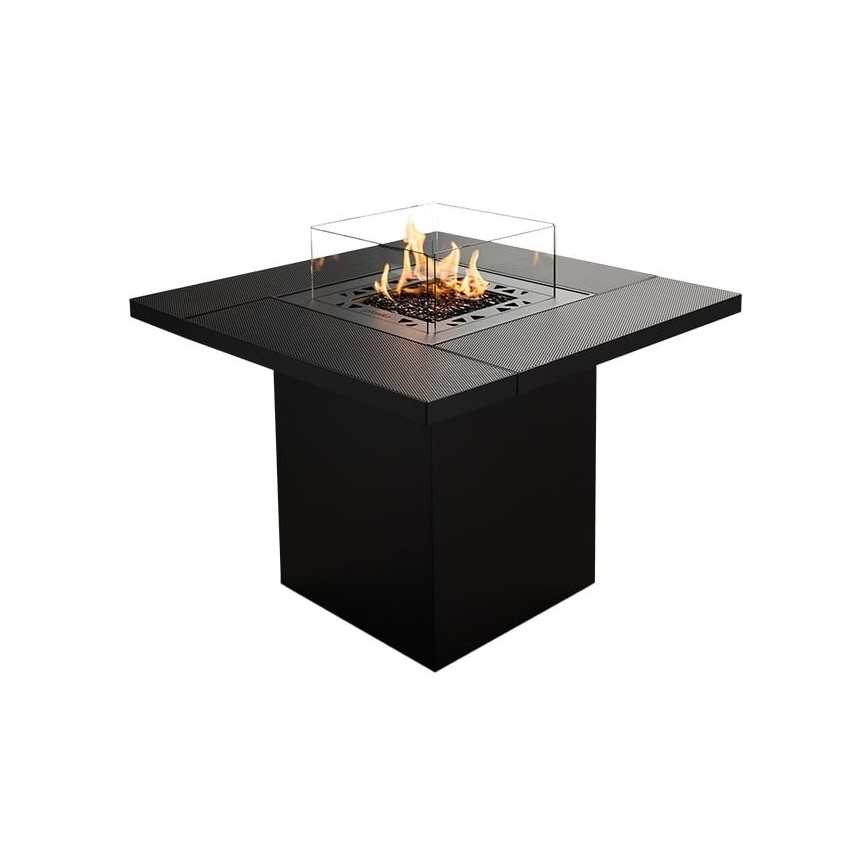 Planika -Τζάκι αερίου εξωτερικού χώρου  79,7x90 cm 10kW 1xAAA μαύρο + προστατευτικό κάλυμμα