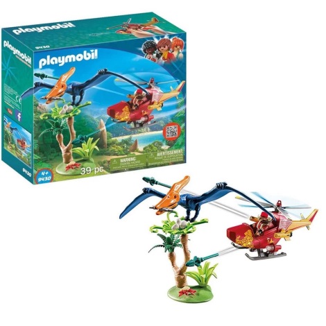 Playmobil - Ελικόπτερο και Πτεροδάκτυλος 39 τμχ