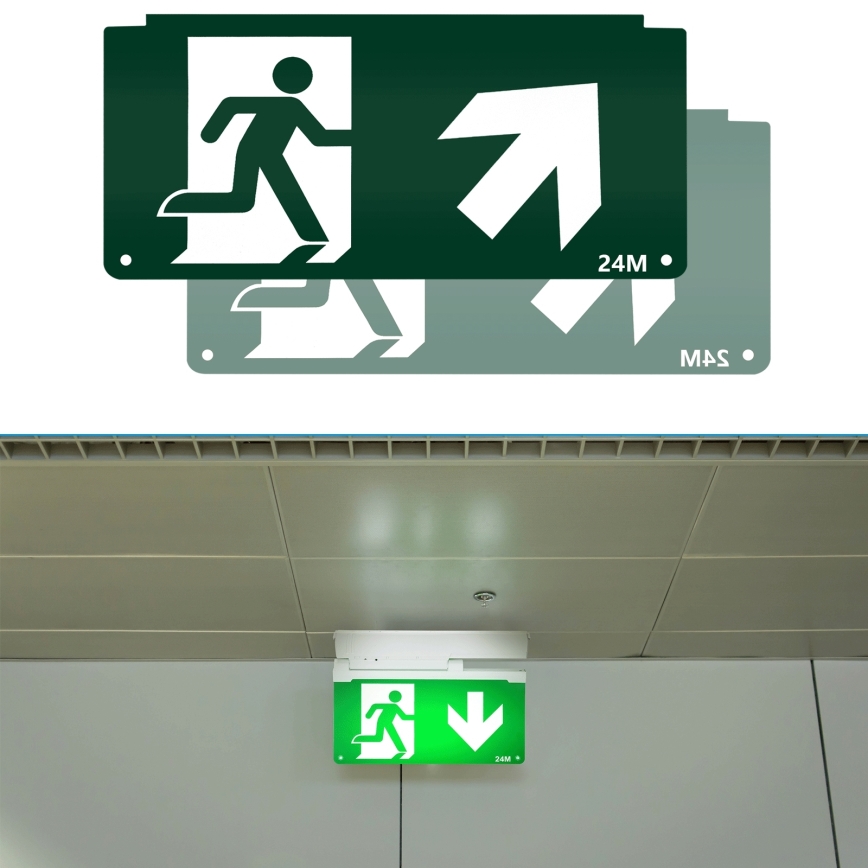 Πικτογράφημα για φωτισμό έκτακτης ανάγκης 16,2x32,7 εκ.