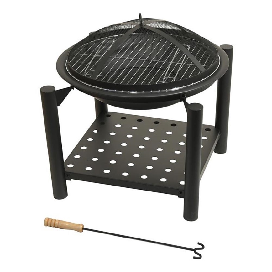 Portable ξύλο campfire με ένα grate 48 cm