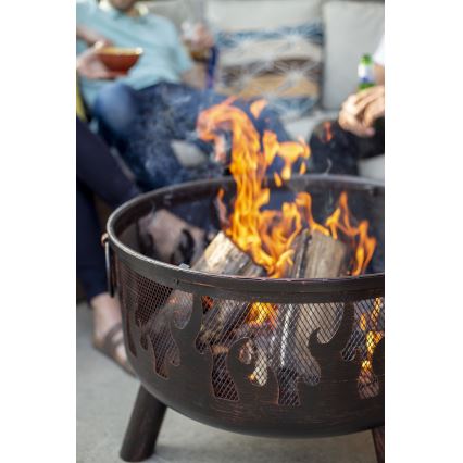 Portable ξύλο campfire με ένα grate WILDFIRE διάμετρος 61 cm