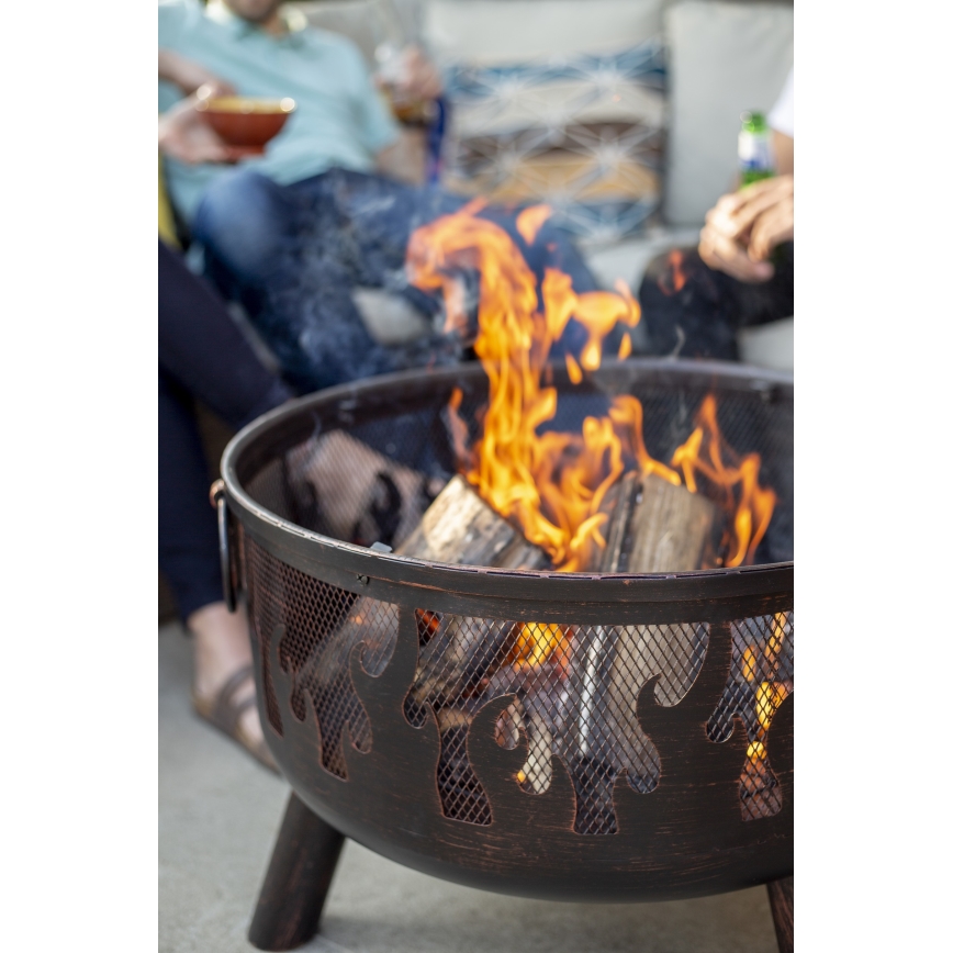 Portable ξύλο campfire με ένα grate WILDFIRE διάμετρος 61 cm