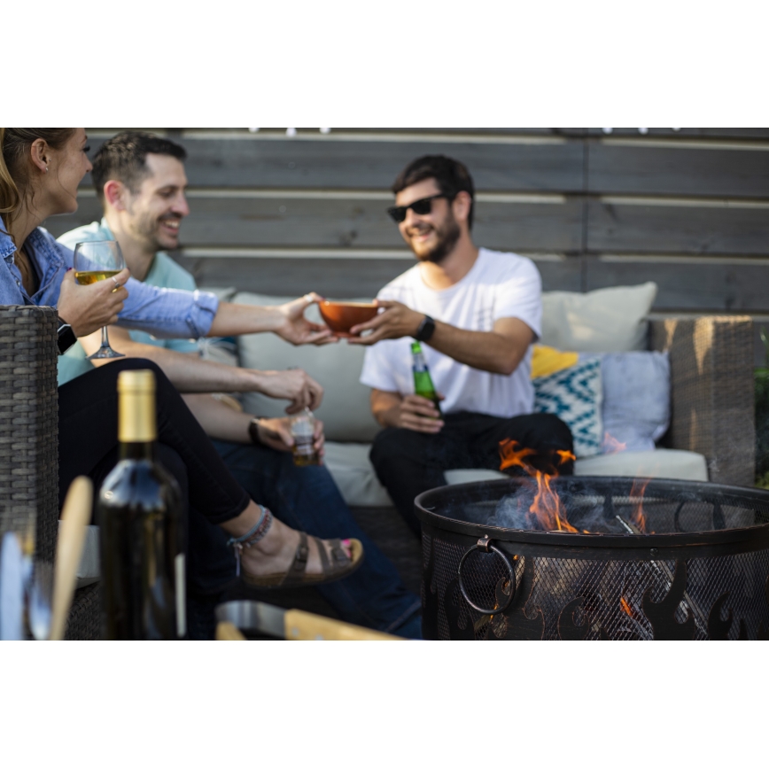 Portable ξύλο campfire με ένα grate WILDFIRE διάμετρος 61 cm