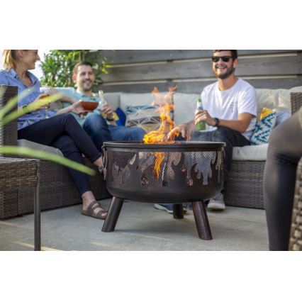 Portable ξύλο campfire με ένα grate WILDFIRE διάμετρος 61 cm