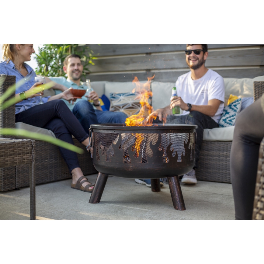 Portable ξύλο campfire με ένα grate WILDFIRE διάμετρος 61 cm