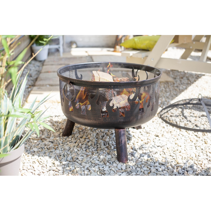 Portable ξύλο campfire με ένα grate WILDFIRE διάμετρος 61 cm