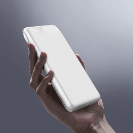 Power Bank 10000 mAh 10W Power Delivery 2xUSB-C + 1xUSB-A λευκό