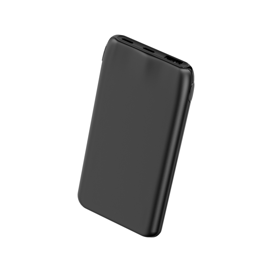 Power Bank 10000 mAh 10W Power Delivery 2xUSB-C + 1xUSB-A μαύρο