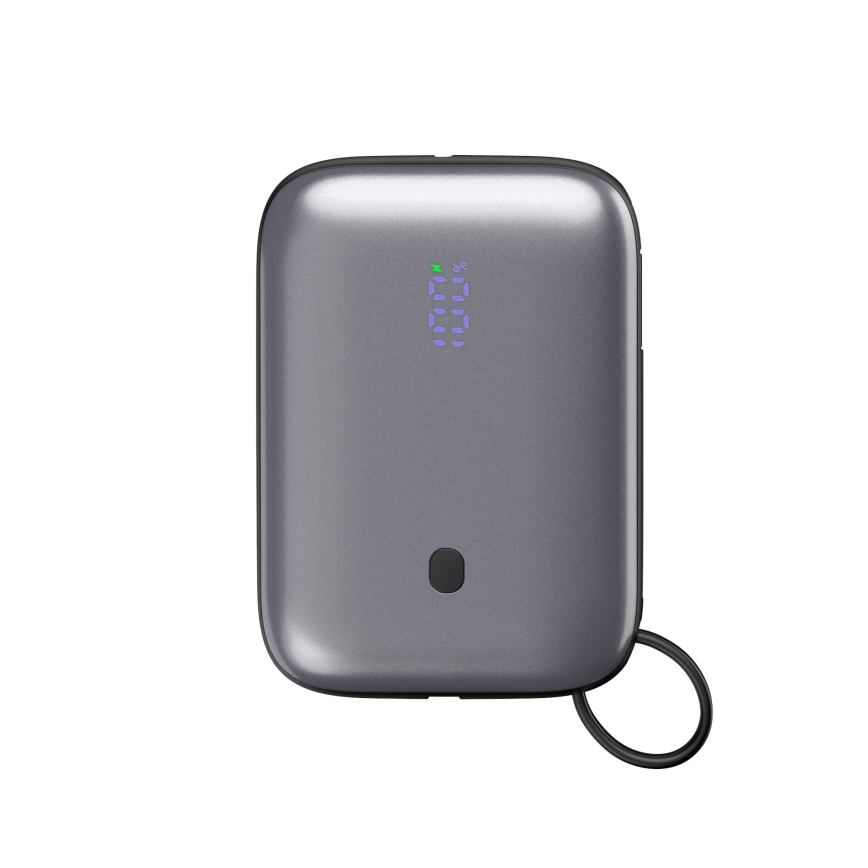 Power Bank 10000 mAh 20W Power Delivery Compact with ενσωματωμένο retractable USB-C καλώδιο 1m μαύρο