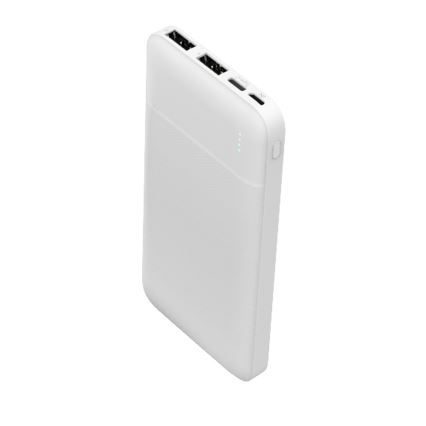 Power Bank 10000 mAh 3,7V λευκό