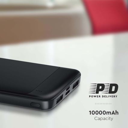 Power Bank Power Delivery 10000mAh/22,5W/5V μαύρο