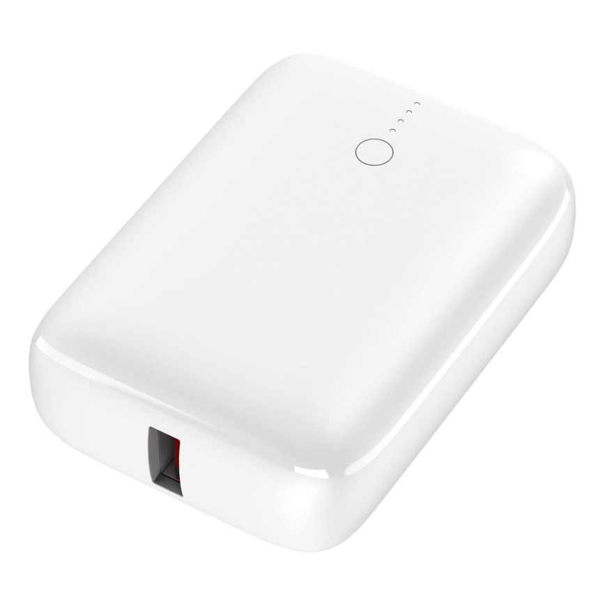 Power Bank Power Delivery Compact 10000 mAh/22,5W/3,7V λευκό