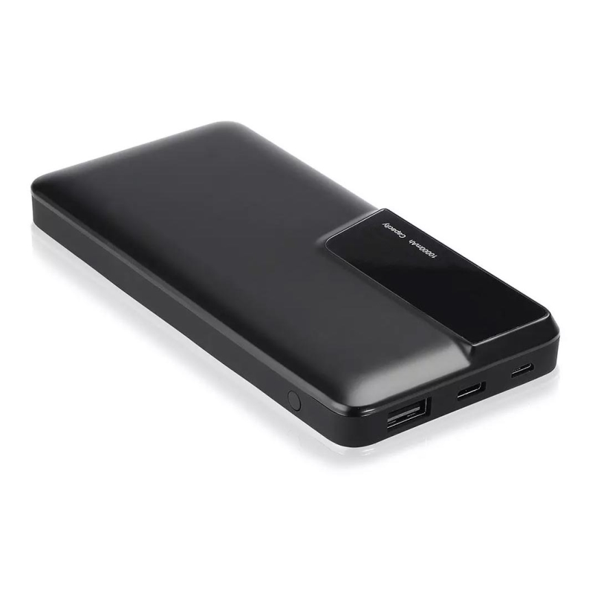 Power bank με οθόνη 10000mAh/3,7V μαύρο