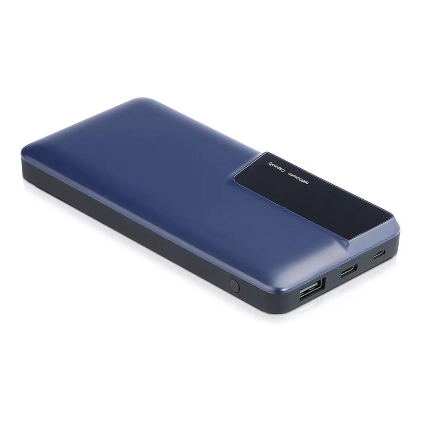 Power bank με οθόνη 10000mAh/3,7V μπλε