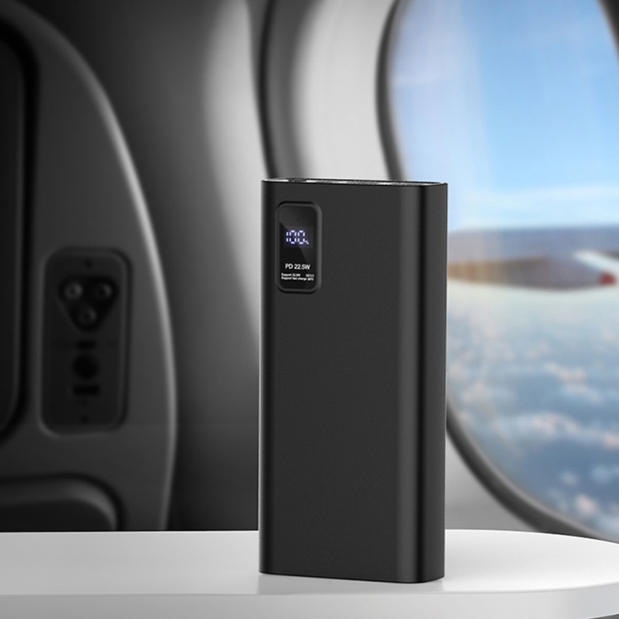 Power Bank με οθόνη LED Power Delivery 20000 mAh 3,7V μαύρο