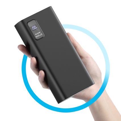 Power Bank με οθόνη LED Power Delivery 20000 mAh 3,7V μαύρο