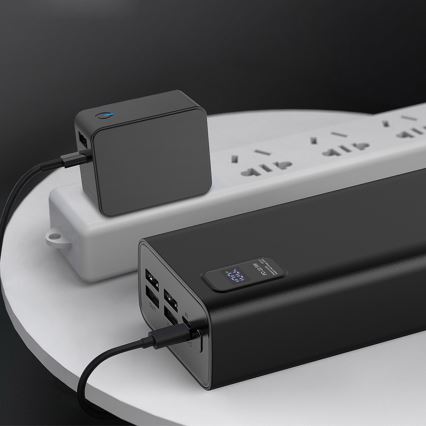 Power Bank με οθόνη LED  Power Delivery 30000 mAh 3,7V μαύρο