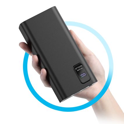 Power Bank με οθόνη LED  Power Delivery 30000 mAh 3,7V μαύρο