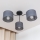 Προσαρτημένο φωτιστικό οροφής ALBA 3xE27/15W/230V, γκρι