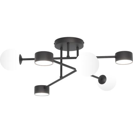 Προσαρτημένος πολυέλαιος HOLON 3xG9/8W/230V + 3xGX53/12W μαύρο