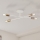 Προσαρτημένος πολυέλαιος οροφής CAMBRIDGE 4xE27/15W/230V ορείχαλκος/λευκό