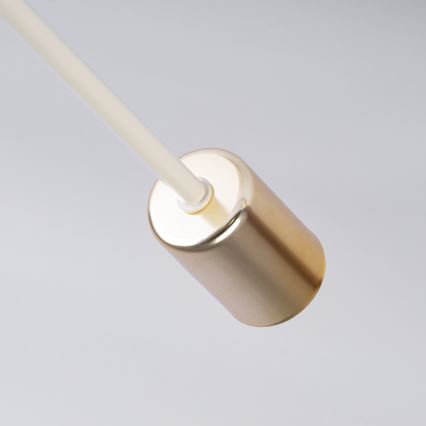 Προσαρτημένος πολυέλαιος οροφής CAMBRIDGE 4xE27/15W/230V ορείχαλκος/λευκό