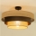 Προσκολλητό φωτιστικό οροφής WENTA 1xE27/60W/230V διάμ. 50 εκ. γιούτα/καφέ