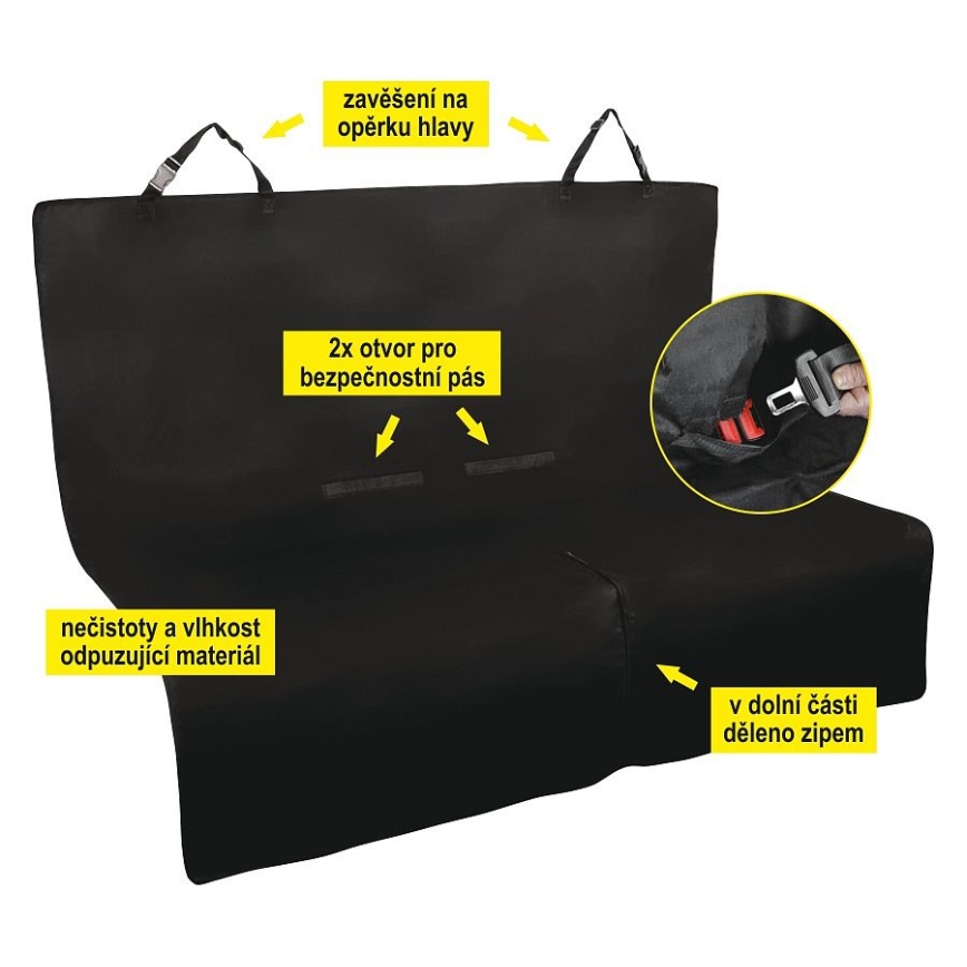 Προστατευτικό κάλυμμα αυτοκινήτου για σκύλο 140x140 cm