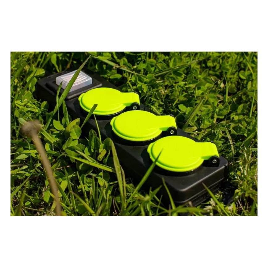 Προέκταση με διακόπτη, 3 υποδοχές, 10 m, IP44