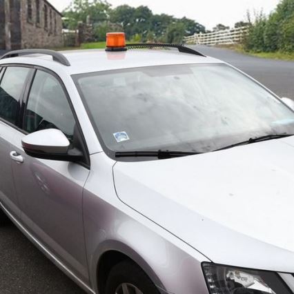 Προειδοποιητικός φάρος LED με μαγνήτη LED/20W/12-24V πορτοκαλί