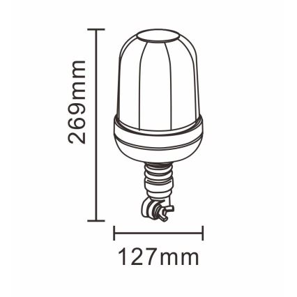 Προειδοποιητικός φανός LED LED/12-24V IP66