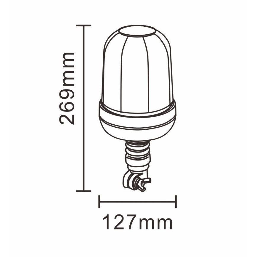 Προειδοποιητικός φανός LED LED/12-24V IP66
