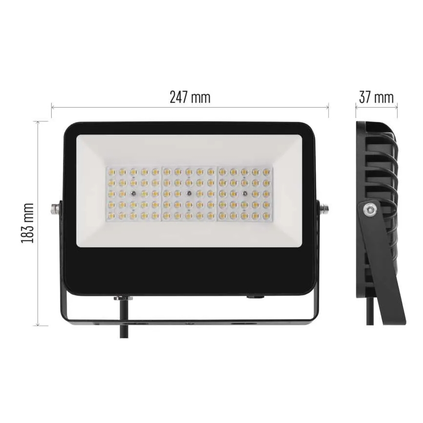 LED Προβολέας AVENO LED/48W/230V 4000K 7200 lm IP66 μαύρο