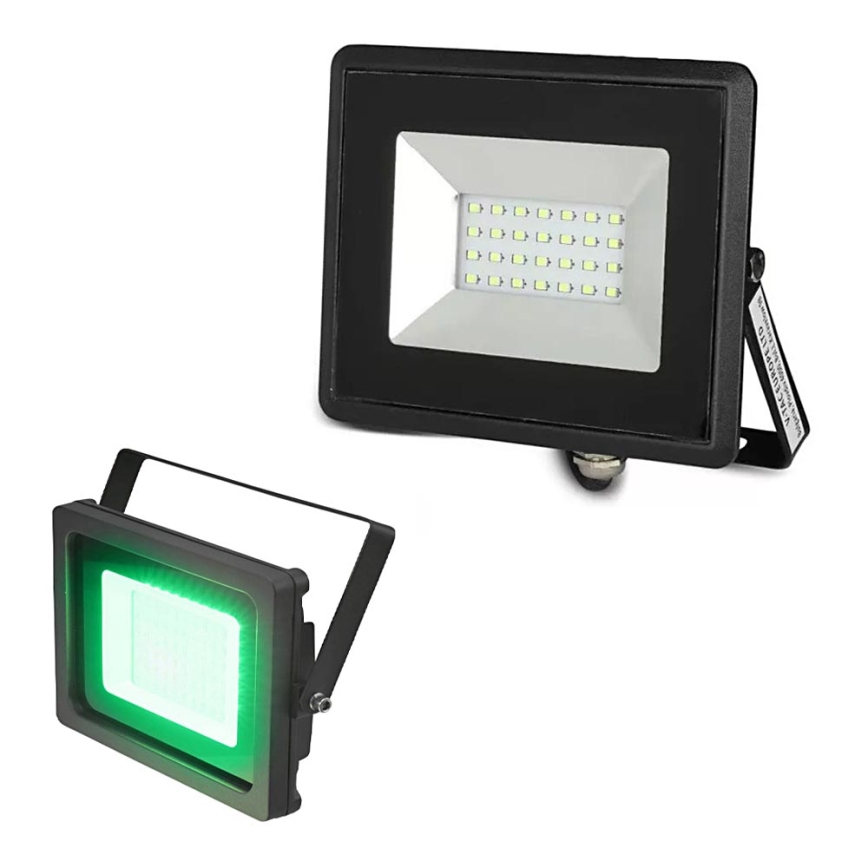 Προβολέας LED LED/20W/230V IP65 πράσινο φως