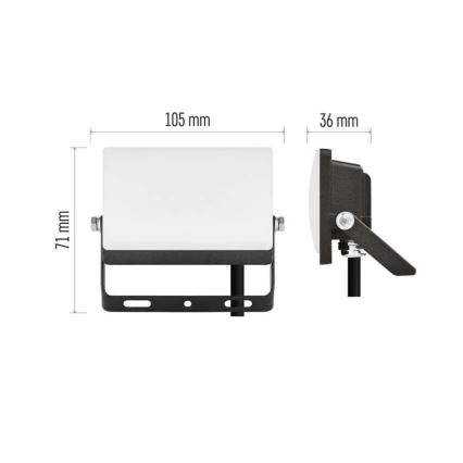 Προβολέας LED TAMBO EVO LED/10W/230V 4000K IP65 μαύρο