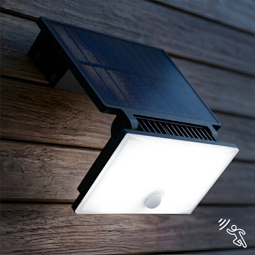 Προβολέας LED με αισθητήρα και ηλιακό πάνελ FUJI LED/8W/3,7V 2000 mAh IP44