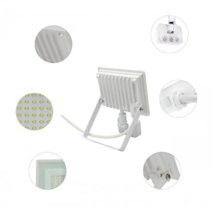 Προβολέας LED με αισθητήρα κίνησης NOCTIS LUX 3 LED/50W/230V 4000K IP44 λευκό