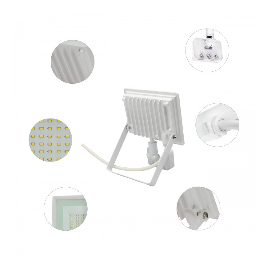 Προβολέας LED με αισθητήρα κίνησης NOCTIS LUX 3 LED/50W/230V 4000K IP44 λευκό