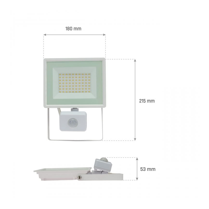 Προβολέας LED με αισθητήρα κίνησης NOCTIS LUX 3 LED/50W/230V 4000K IP44 λευκό