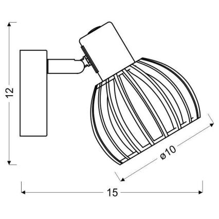 Προβολέας τοίχου ATARRI 1xE14/25W/230V