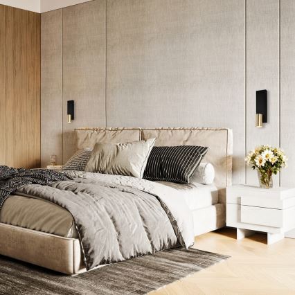 Προβολέας τοίχου GENESIS 1xGU10/8W/230V μαύρο