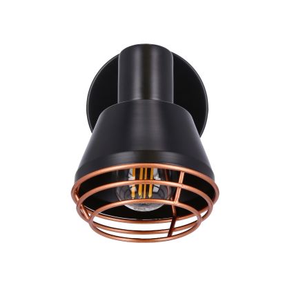 Προβολέας τοίχου NERIA 1xE14/40W/230V μαύρο/χαλκός