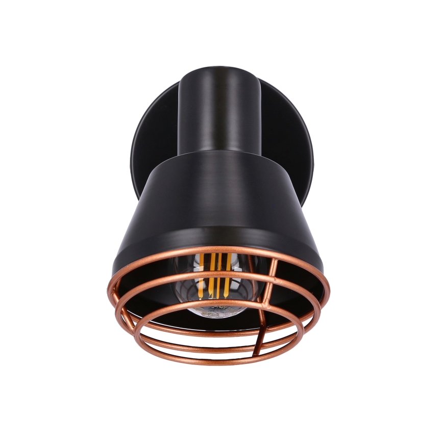 Προβολέας τοίχου NERIA 1xE14/40W/230V μαύρο/χαλκός