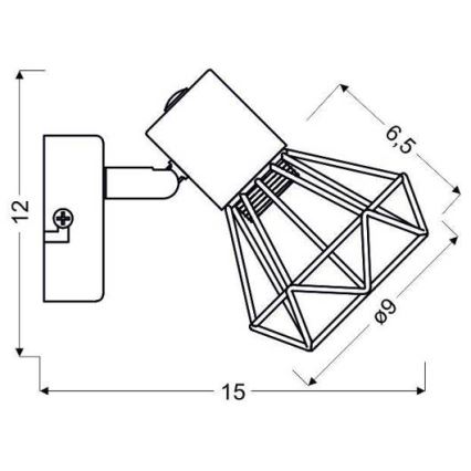 Προβολέας τοίχου VERVE 1xE14/40W/230V
