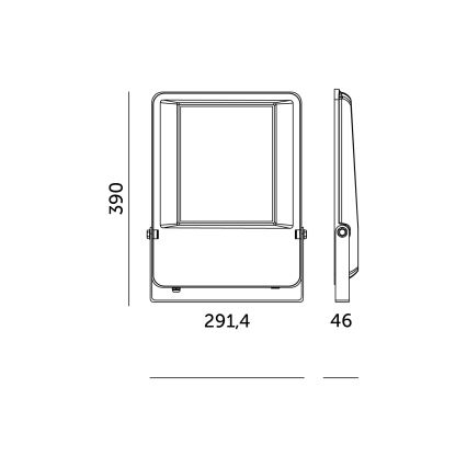 Προβολέας εξωτερικού χώρου LED LED/200W/230V 4000K 26000 lm IP65 IK06