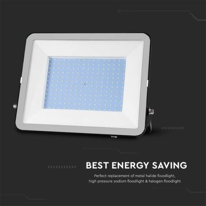 Προβολέας εξωτερικού χώρου LED SAMSUNG CHIP LED/200W/230V 4000K IP65 μαύρο